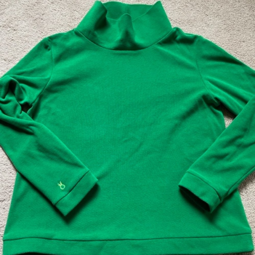 Dudley Stephens Park Slope turtleneck green L - terry fleece